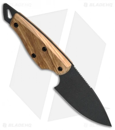 Fox Knives European Hunter Drop Point Olive Wood (3.375" Black) 1504-OL 2 Fox Knives European Hunter Drop Point Olive Wood (3.375" Black) 1504-OL - Image 2