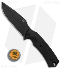 Fox Knives Felin Fixed Blade Knife Black G-10 (4.12" Black) FX-517 -Fox Knives Shop Fox Knives Felin Black G10 Black BHQ 87353 er bottlecap