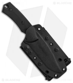 Fox Knives Felin Fixed Blade Knife Black G-10 (4.12" Black Serr) FX-517 S -Fox Knives Shop Fox Knives Felin Black G10 Black Serr BHQ 87354 er sheath