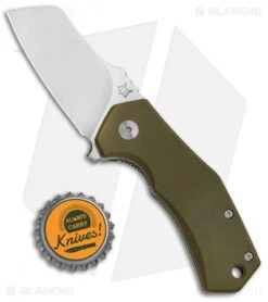 Fox Knives Italico Flipper Liner Lock Knife OD Green G-10 (2.3" Satin M390) -Fox Knives Shop Fox Knives Italico Flipper LL OD Green G 10 Satin 01FX894 BHQ 120813 jr bottlecap