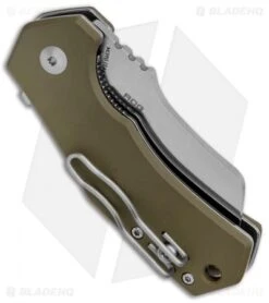 Fox Knives Italico Flipper Liner Lock Knife OD Green G-10 (2.3" Satin M390) -Fox Knives Shop Fox Knives Italico Flipper LL OD Green G 10 Satin 01FX894 BHQ 120813 jr side
