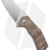 Fox Knives Italico Flipper Liner Lock Knife Natural Micarta (2.3" Satin M390)