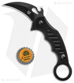 Fox Knives Karambit Fixed Blade Knife Black G-10 (2.5" Black) 598 7 Fox Knives Karambit Fixed Blade Knife Black G-10 (2.5" Black) 598 -Fox Knives Shop Fox Knives Karambit Black G 10 Black 02FX700 BHQ 88388 jr bottlecap