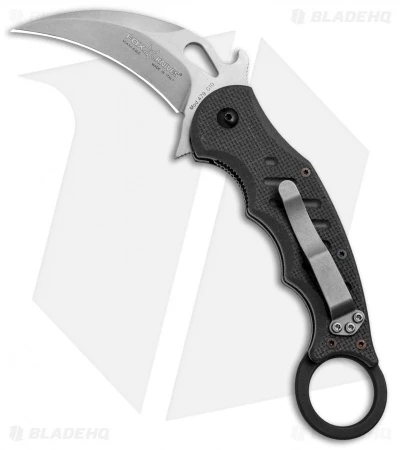 Fox Knives Karambit Folder Knife Black G-10 (3.1" Stonewash) 479 SW 1 Fox Knives Karambit Folder Knife Black G-10 (3.1" Stonewash) 479 SW
