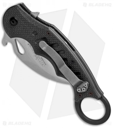 Fox Knives Karambit Folder Knife Black G-10 (3.1" Stonewash) 479 SW 2 Fox Knives Karambit Folder Knife Black G-10 (3.1" Stonewash) 479 SW - Image 2