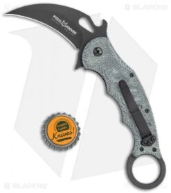 Fox Knives Karambit Folding Knife Black Micarta (3.1" Black) FOX479MIB -Fox Knives Shop Fox Knives Karambit Black Micarta black FOX479MIB BHQ 118525 jr bottlecap