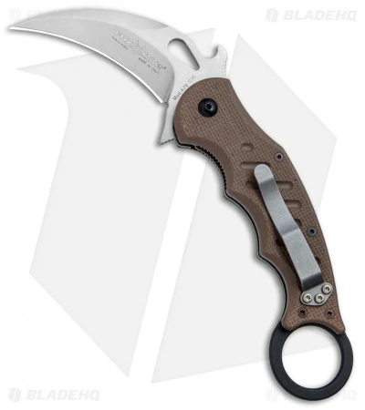 Fox Knives Karambit Folder Knife Dark Earth G-10 (3.1" Stonewash) 479E SW 1 Fox Knives Karambit Folder Knife Dark Earth G-10 (3.1" Stonewash) 479E SW