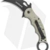 Fox Knives Karambit Folding Knife Green Micarta (3.1" Black) FOX479MI