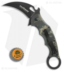 Fox Knives Karambit Folder Knife Digi Camo G-10 (3.1" Black) 479DGC -Fox Knives Shop Fox Knives Karambit digi camo G10 black 479DGC BHQ 47620 er bottlecap