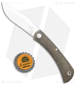 Fox Knives Libar Slip Joint Knife Green Micarta (2.75" Satin) 01FX846 -Fox Knives Shop Fox Knives Libar SJ Green Micarta Satin 01FX846 BHQ 105765 jr bottlecap