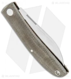 Fox Knives Livri Slip Joint Knife Green Micarta (2.75" Satin) FX-273 -Fox Knives Shop Fox Knives Livri SJ Green Micarta Satin 01FX849 BHQ 105764 jr side