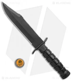 Fox Knives Military Explorer Fixed Blade Knife Black ABS (7.5" Black) -Fox Knives Shop Fox Knives Military Explorer Fixed Blade Black ABS Black FOX697 BHQ 47661 jr bottlecap