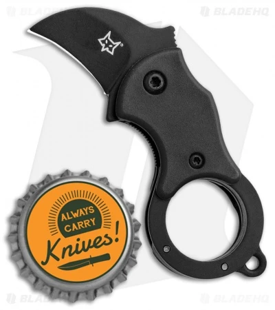 Fox Knives Mini-KA Linerlock Karambit Knife Black (1" Black) FX-535 B 6 Fox Knives Mini-KA Linerlock Karambit Knife Black (1" Black) FX-535 B - Image 6
