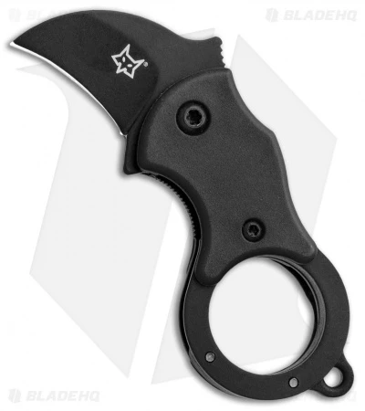 Fox Knives Mini-KA Linerlock Karambit Knife Black (1" Black) FX-535 B 1 Fox Knives Mini-KA Linerlock Karambit Knife Black (1" Black) FX-535 B