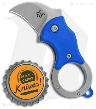 Fox Knives Mini-KA Linerlock Karambit Knife Blue (1" Bead Blast) FX-535 BL 6 Fox Knives Mini-KA Linerlock Karambit Knife Blue (1" Bead Blast) FX-535 BL - Image 6