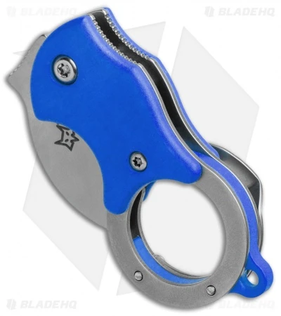 Fox Knives Mini-KA Linerlock Karambit Knife Blue (1" Bead Blast) FX-535 BL 2 Fox Knives Mini-KA Linerlock Karambit Knife Blue (1" Bead Blast) FX-535 BL - Image 2