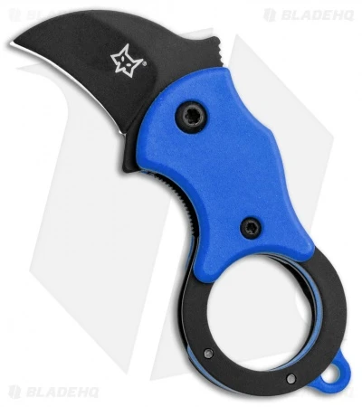 Fox Knives Mini-KA Linerlock Karambit Knife Blue (1" Black) FX-535 BLB 1 Fox Knives Mini-KA Linerlock Karambit Knife Blue (1" Black) FX-535 BLB