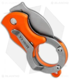 Fox Knives Mini-KA Linerlock Karambit Knife Orange (1" Bead Blast) FX-535 O -Fox Knives Shop Fox Knives Mini KA LL Karambit Orange BB 01FX326 BHQ 88122 jr side