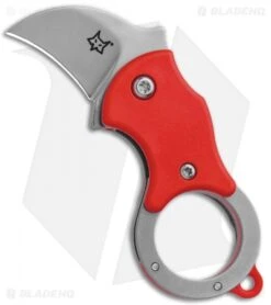 Fox Knives Mini-KA Linerlock Karambit Knife Red (1" Bead Blast) FX-535 R