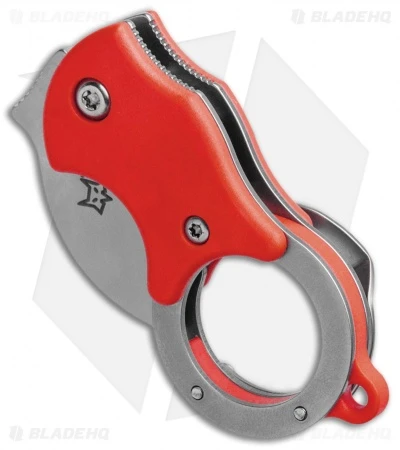 Fox Knives Mini-KA Linerlock Karambit Knife Red (1" Bead Blast) FX-535 R 2 Fox Knives Mini-KA Linerlock Karambit Knife Red (1" Bead Blast) FX-535 R - Image 2