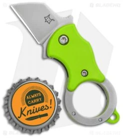 Fox Knives Mini-TA Liner Lock Karambit Knife Green (1" Stonewash) FX-536G 11 Fox Knives Mini-TA Liner Lock Karambit Knife Green (1" Stonewash) FX-536G -Fox Knives Shop Fox Knives Mini TA LL Karambit Green SW FX 536G BHQ 95720 jr bottlecap