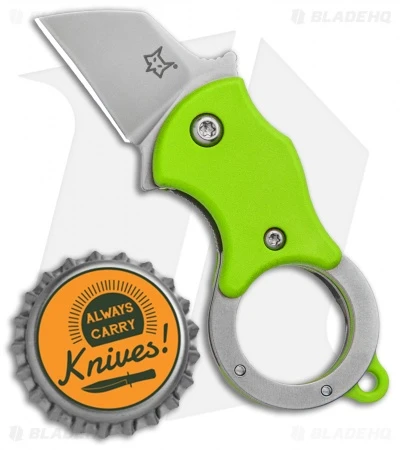 Fox Knives Mini-TA Liner Lock Karambit Knife Green (1" Stonewash) FX-536G 6 Fox Knives Mini-TA Liner Lock Karambit Knife Green (1" Stonewash) FX-536G - Image 6