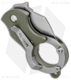 Fox Knives Mini-TA Liner Lock Karambit Knife OD Green (1" Stonewash) FX-536OD -Fox Knives Shop Fox Knives Mini TA LL Karambit OD Green SW FX 536OD BHQ 95722 jr side