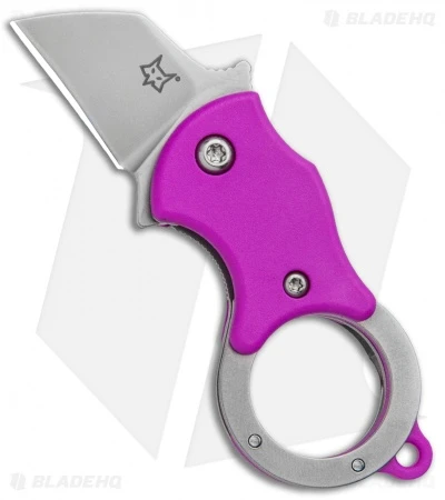 Fox Knives Mini-TA Liner Lock Karambit Knife Purple (1" Stonewash) FX-536 P 1 Fox Knives Mini-TA Liner Lock Karambit Knife Purple (1" Stonewash) FX-536 P