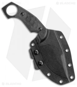 Fox Knives Monkey Thumper Fixed Blade Knife Black G-10 (3.5" Black) 02FX742 -Fox Knives Shop Fox Knives Monkey Thumper Fixed Blade Black G 10 Black BHQ 121018 jr sheath