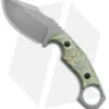 Fox Knives Monkey Thumper Fixed Blade Knife OD Green Micarta (3.5" Stonewash)