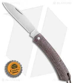 Fox Knives Nauta Slip Joint Knife Bison Juta Micarta (3.00" Satin) -Fox Knives Shop Fox Knives Nauta Slip Joint Knife Bison Juta Micarta 3.35 Satin 01FX879 BHQ 113329 LS Bottlecap