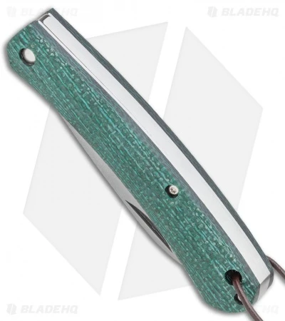 Fox Knives Nauta Slip Joint Knife Green Juta Micarta (3.00" Satin) 2 Fox Knives Nauta Slip Joint Knife Green Juta Micarta (3.00" Satin) - Image 2