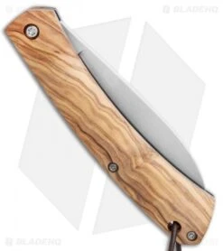 Fox Knives Nauta Slip Joint Knife Olive Wood (3.00" Satin) -Fox Knives Shop Fox Knives Nauta Slip Joint Knife Olive Wood 3.35 Satin 01FX882 BHQ 113336 LS Side
