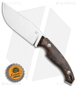 Fox Knives Octopus Vulgaris Fixed Blade Knife Zircote Wood (4.3" Sat) FX-510 ZW -Fox Knives Shop Fox Knives Octopus Vulgaris Fixed Blade Knife Zircote Wood 4.3 Satin BHQ 86470 LS Bottlecap