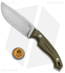 Fox Knives Octopus Vulgaris Fixed Blade Knife OD Green G-10 (4.3" SW) FX-510 OD -Fox Knives Shop Fox Knives Octopus Vulgaris OD Green G 10 SW 02FX691 BHQ 88387 jr bottlecap