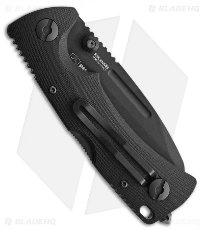 Fox Knives PM-3 Lockback Knife Black G-10 (3.5" Black) 2 Fox Knives PM-3 Lockback Knife Black G-10 (3.5" Black) - Image 2