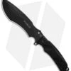 Fox Knives Parus Fixed Blade Knife & Survival Kit Black Forprene (6.8" Black)