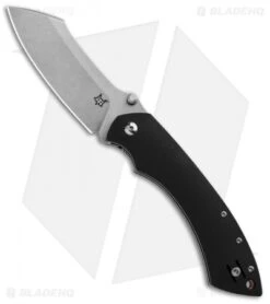 Fox Knives Pelican Liner Lock Knife Black G-10 (3.5" Stonewash) FX-534