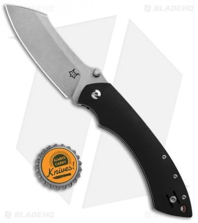 Fox Knives Pelican Liner Lock Knife Black G-10 (3.5" Stonewash) FX-534 4 Fox Knives Pelican Liner Lock Knife Black G-10 (3.5" Stonewash) FX-534 - Image 4