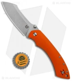 Fox Knives Pelican Liner Lock Knife Orange G-10 (3.5" Stonewash ) FX-534 O 7 Fox Knives Pelican Liner Lock Knife Orange G-10 (3.5" Stonewash ) FX-534 O -Fox Knives Shop Fox Knives Pelican LL Orange G 10 FX 534 O BHQ 87343 jr bottlecap