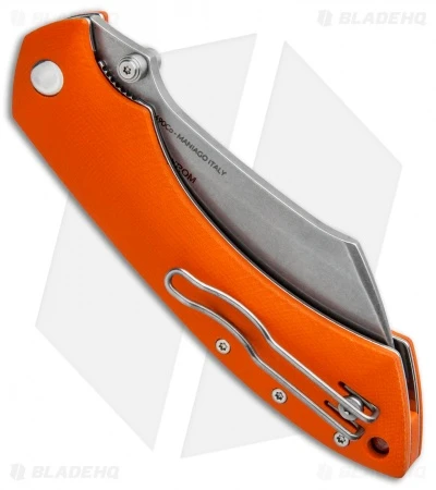 Fox Knives Pelican Liner Lock Knife Orange G-10 (3.5" Stonewash ) FX-534 O 3 Fox Knives Pelican Liner Lock Knife Orange G-10 (3.5" Stonewash ) FX-534 O - Image 3