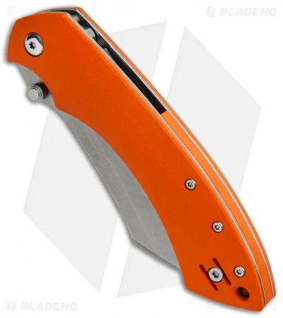 Fox Knives Pelican Liner Lock Knife Orange G-10 (3.5" Stonewash ) FX-534 O 2 Fox Knives Pelican Liner Lock Knife Orange G-10 (3.5" Stonewash ) FX-534 O - Image 2