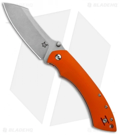 Fox Knives Pelican Liner Lock Knife Orange G-10 (3.5" Stonewash ) FX-534 O 1 Fox Knives Pelican Liner Lock Knife Orange G-10 (3.5" Stonewash ) FX-534 O