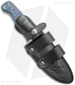 Fox Knives Perser FX-103 MB Fixed Blade Knife Black Micarta (4.5" Bead Blast) -Fox Knives Shop Fox Knives Perser FX 103 MB Fixed Blade Black Micarta BB BHQ 121754 jr sheath