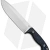 Fox Knives Perser FX-140XL MB Fixed Blade Knife Black Micarta (7.375" Satin)