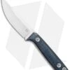Fox Knives Perser FX-143 MB Fixed Blade Knife Black Micarta (3.9" Satin)