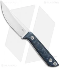 Fox Knives Perser FX-143 MB Fixed Blade Knife Black Micarta (3.9" Satin)