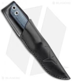 Fox Knives Perser FX-143 MB Fixed Blade Knife Black Micarta (3.9" Satin) -Fox Knives Shop Fox Knives Perser FX 143 MB Fixed Blade Black Micarta Satin BHQ 121756 jr sheath