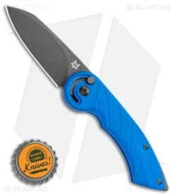 Fox Knives Radius Folding Knife Blue G-10 (3" Black SW N690) FX-550 G10BL -Fox Knives Shop Fox Knives Radius Folding Knife Blue G 10 3 Black SW N690 FX 550G10BL BHQ 117110 LS Bottlecap