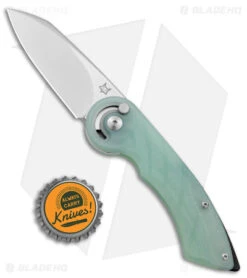 Fox Knives Exclusive Radius Folding Knife Natural G-10 (2.9" Satin M390) -Fox Knives Shop Fox Knives Radius Folding Knife Natural G 10 Satin BHQ 124058 jr bottlecap